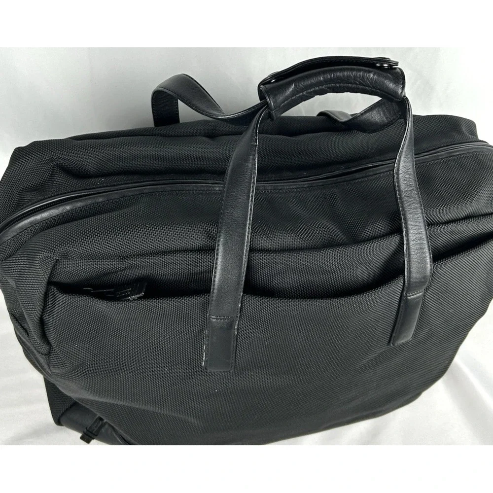 Tumi Black Ballistic Nylon Briefcase Laptop Bag Weekender Business 43050D3